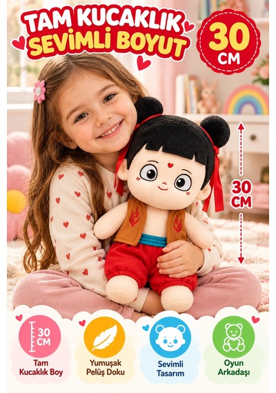 30 Cm Peluş Bebek Yumuşak Oyuncak Sevimli Kız Bebek Çocuk Oyuncağı Sarılmalık Oyun Arkadaşı Çocuklar Çok Renkli