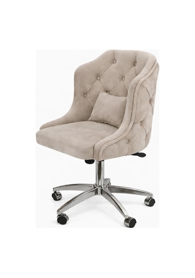 Dekoratif Çalışma Sandalyesi Taş Rengi Makyaj Masası, Butik Ve Home Office Kullanım Bej Dekoratif Çalışma Sandalyesi Taş Rengi Makyaj Masası, Butik Ve Home Office Kullanım Bej