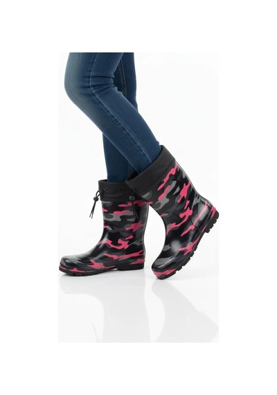 Çocuk Premium Su Geçirmez Yün Astarlı Yağmur Ve Kar Raining Çizmesi Kaymaz Taban Pembe