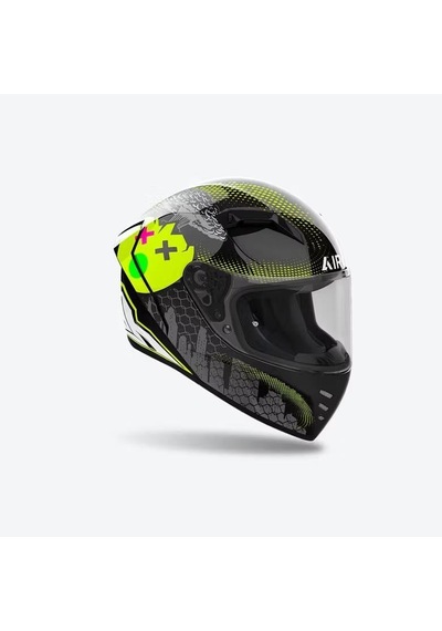 Aıroh Connor Gamer Gloss Kask Siyah Sarı