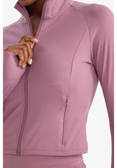 Defacto Slim Fit Dik Yaka Sporcu Gül Genç Kız Hırka F2008ax/br346 Gül