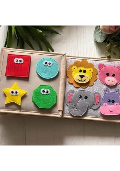 Robokids Montessori Zürafa Keçe Eğitim Kitabı-rbkds53