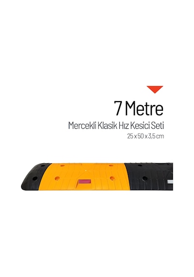 Mercekli Klasik Hız Kesici, Yol Kasisi 7 Metre-3815