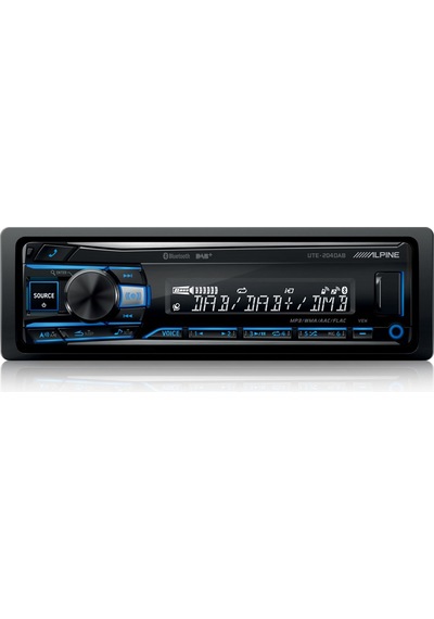 Alpine Ute-204dab Bluetooth Ve Dab+ Dijital Medya Alıcısı Teyp