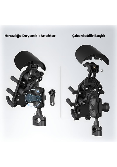 Bph05 Güneş Ve Yağmur Korumalı Gidon Bağlantılı 360 Derece Ayarlanabilir Güneşlikli Motosiklet Bisiklet Scooter İçin Universal Telefon Tutucu Diğer Bph05 Güneş Ve Yağmur Korumalı Gidon Bağlantılı 360 Derece Ayarlanabilir Güneşlikli Motosiklet Bisiklet Scooter İçin Universal Telefon Tutucu Diğer