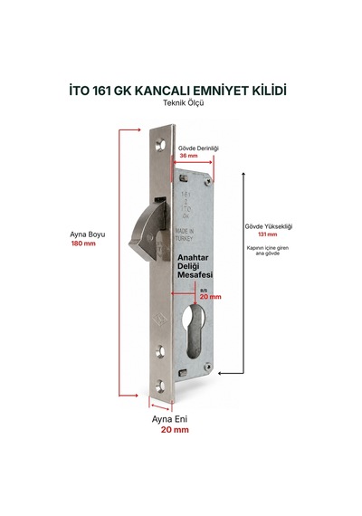 İto 161/ Gk Silindirli Emniyet Kilidi