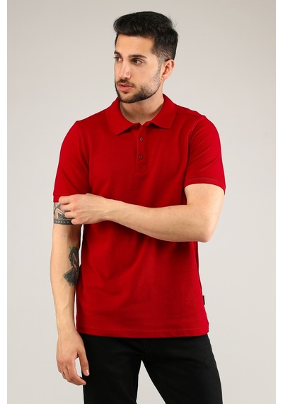 Uniprom Polo Yaka Tişört %100 Pamuk Bordo Erkek Bordo
