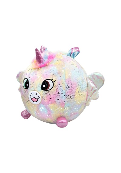 Biggies Şişme Peluş Unicorn Xxl Shiny Corns S2 Beyaz