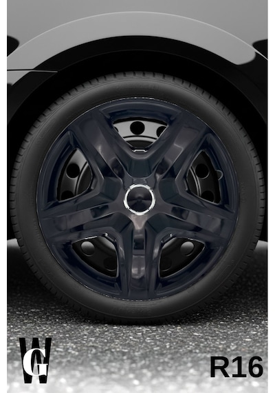 Ford Galaxy 16 İnç Jant Kapağı 4 Adet Siyah S105