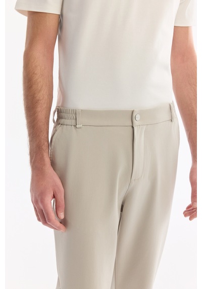 Avva Erkek Taş Yanı Lastikli Kırışmaz Teknik Kumaş Slim Fit Chino Pantolon A61y3077