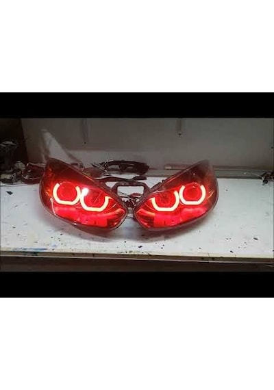 U Tipi Kumandalı Rgb Angel Eye 135mm 2 Adet