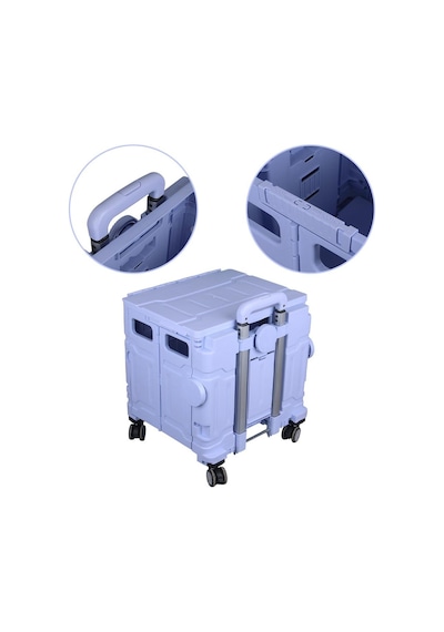 Ayt Sunup Sn-26967 Katlanabilir Market Pazar Kamp Tekerlekli Alışveriş Arabası 60 Kg Kapasiteli Çanta