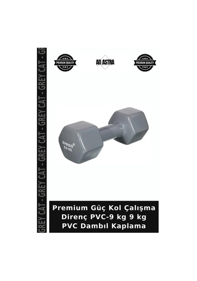 Premium Güç Kol Çalışma Direnç Pvc-9 Kg 9 Kg Pvc Dambıl Kaplama