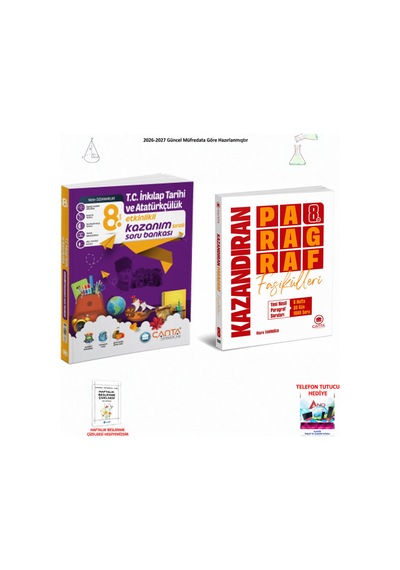 Çanta 8. Sınıf Lgs T.c. İnkılap Tarihi Ve Paragraf 2 Kitap Seti