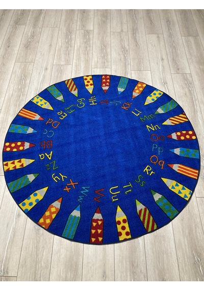 Merinos Halı Daire Halı Kaymaz Tabanlı Halıfleks 150x150 Ebatlı
