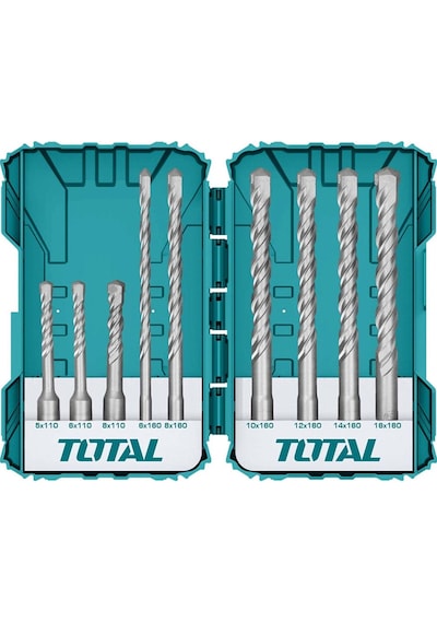 Total TACSDL30901 Sds Plus Delici Matkap Uç Seti 9 Parça