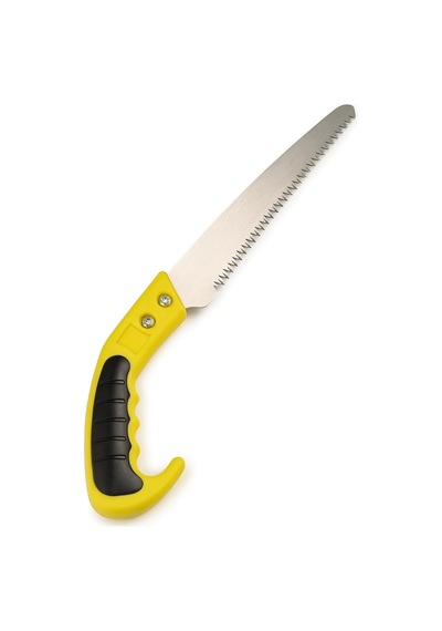 Budama Testeresi, 30 Cm Paslanmaz Çelik Dişli Bıçak, 17 Cm Ergonomik Saplı, Ağaç Dalları Ve Bah