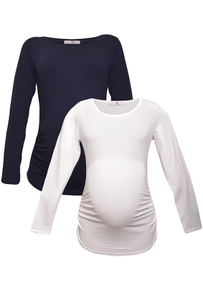 Luvmabelly Myra2302 2308 Hamile Tshirt Seti Lacivert