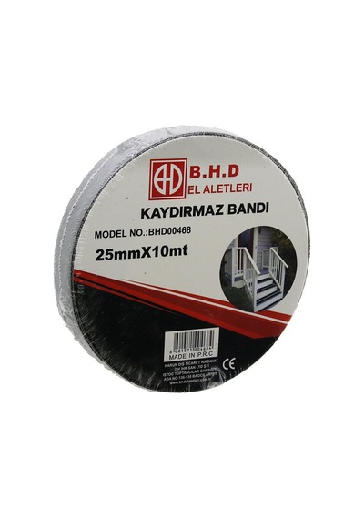 25mm X 10mt Kaydırmaz Siyah Bant 5570