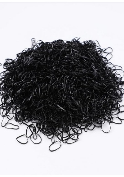 1000 Adet Siyah Saç Örgü Lastiğitoka Seti Lastik Toka Seti, Lastik Toka Seti, Toka Organizer, Toka, Kız Çocuk Toka Diğer