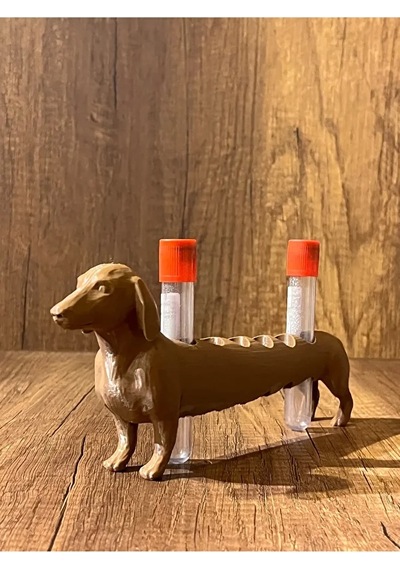 Köpek Laboratuvar Ve Kan Tüpü Standı