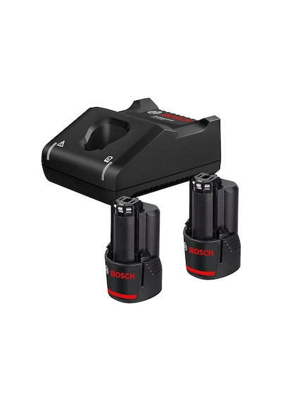Bosch 2 x GBA 3.0Ah Akü GAL 12V-40 Hızlı Şarj Cihazı - 1600A019RD