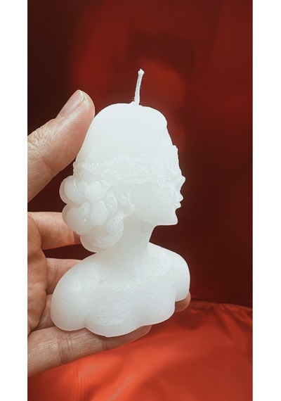 Bernami Mumluk Şamdanpinterest Hediyelik Kokulu Maskeli Kız Mum Diğer