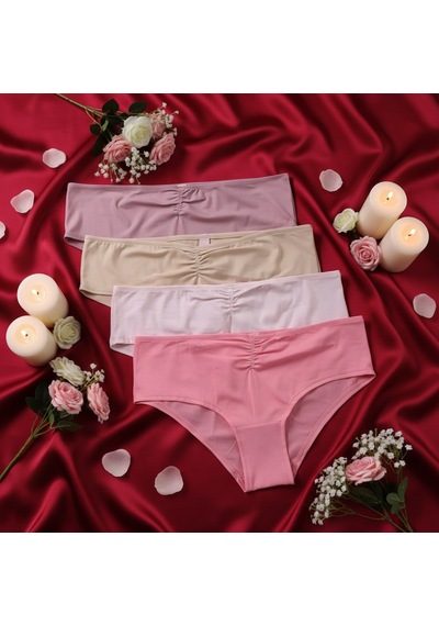 Kadın 4 Lü Hipster Külot Set Bb2154 Desenli