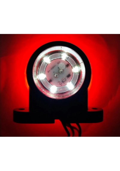 Ahmet Otomotiv 4'lü Paket 12 Ledli Mini Takoz Kırmızı Beyaz 12volt-24volt