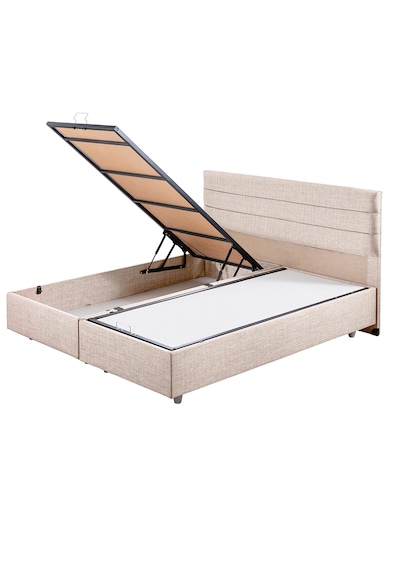 Sofia İkili Set, Sofia Çift Kişilik Baza Başlık Seti Krem 160 x 200