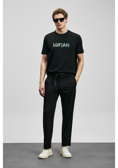 Lufian Torın Smart Erkek Chino Pantolon Slim Fit Siyah Siyah 111190372100100