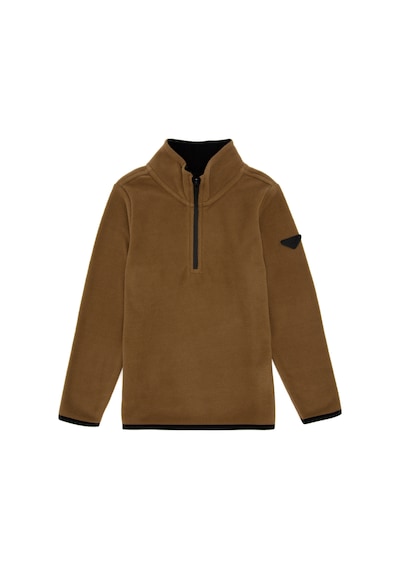 U.S. Polo Assn. Erkek Çocuk Yarım Fermuarlı Haki Polar Sweatshirt 50298060-VR027