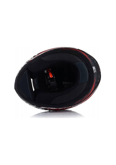 Ls2 Rapıd 2 Kaıju Mat Siyah-kırmızı Fullface Motosiklet Kaskı Mavi Camlı Sıyah-Kırmızı