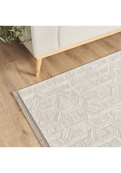 Kaşmir Halı 7/24 Sahara Sofline Aura Grey 200x290 Cm Gri