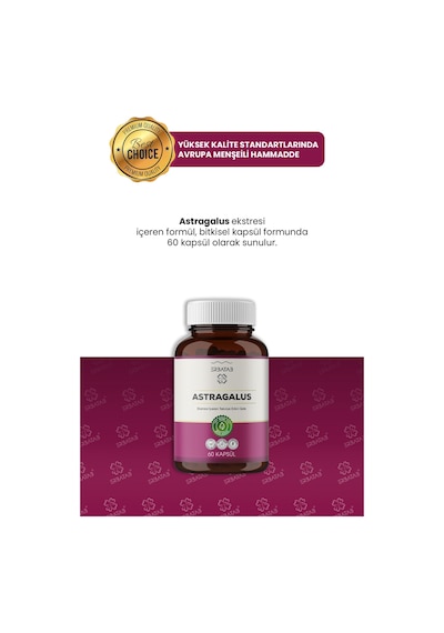 Erbatab Astragalus Çin Geveni Ekstresi 60 Kapsül