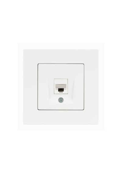 Günsan Eqona Beyaz Tekli Data Prizi (RJ45 Cat6)