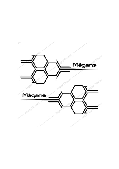 Megane Kapı Altı Sticker Renault Megane Sticker Reno Oto Sticker