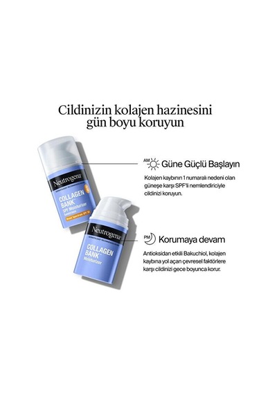Collagen Bank Dudak Dolgunlaştırıcı Balm 12ml + Collagen Bank Spf30 Nemlendirici Gündüz Kremi 50 Ml
