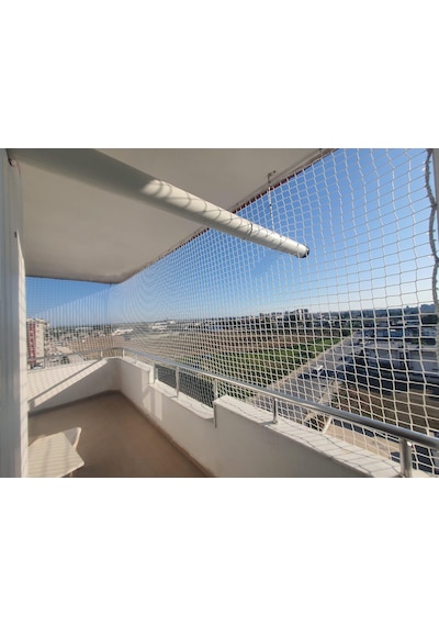 Güvenlik Filesi - İnşaat Filesi - 6mm İp - 5cm Göz Aralığı