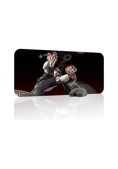 Bayonetta Kaymaz Dikişli Kauçuk Oyuncu Mousepad V3 - 70x30 Xl Gaming Mouse Pad Fare Altlığı