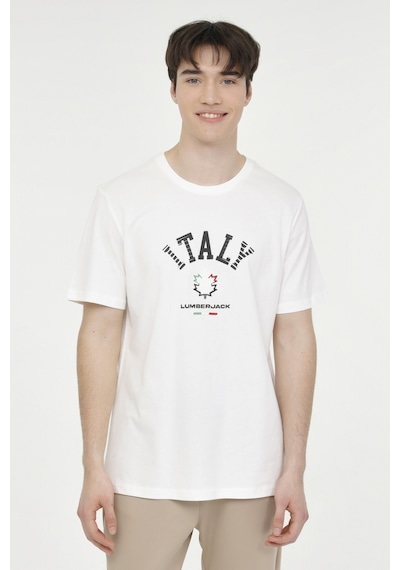 Lumberjack Ml Renato 11ıtl1029 4fx Beyaz Erkek Kısa Kol T-shirt 000000000101570746