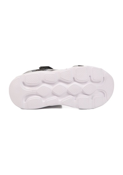 Cool Siyah Cırtlı Işıklı Hafif Unisex Çocuk Sandalet Sage F