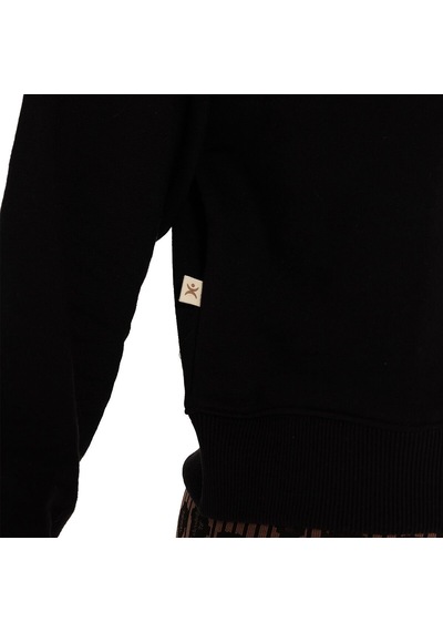 Inguz Kapüşonlu Hoodie Siyah
