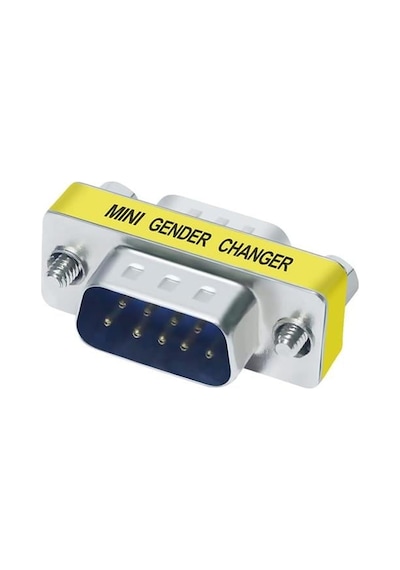 Powermaster Pm-5455 Db9 Rs232 Erkek-erkek M2m 9 Pin Çevirici Ara Adaptör
