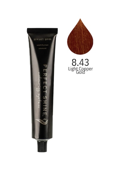 Perfect Shine Permanent Profesyonel Saç Boyası 100 ML Açık Tarçın Bakır/Sultan Bakırı Copper Gold