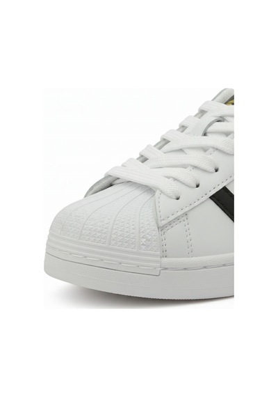 Letao Unisex Beyaz Sneaker İstiridye Burun Günlük Ayakkabı - Rahat Taban Beyaz Siyah Letao Unisex Beyaz Sneaker İstiridye Burun Günlük Ayakkabı - Rahat Taban Beyaz Siyah