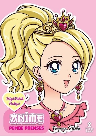 Anime Pembe Prenses Boyama Kitabı- Doğan Çocuk