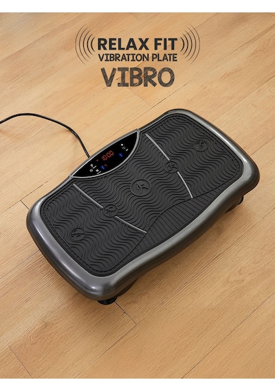 Vibro Vibration Plate Titreşimli Egzersiz Aleti Basen, Karın, Kol Ve Bacak Spor Cihazı Siyah