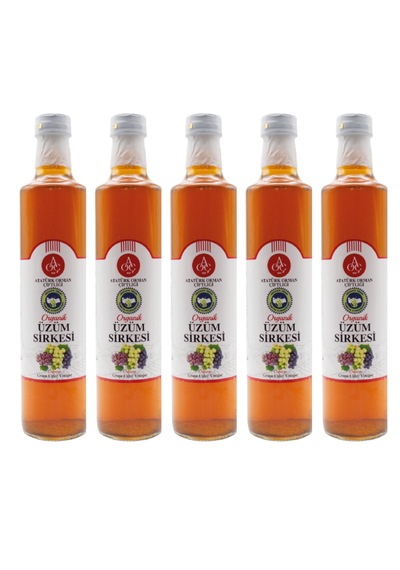 Atatürk Orman Çiftliği Üzüm Sirkesi 5 Li Set 5 X 500 Ml