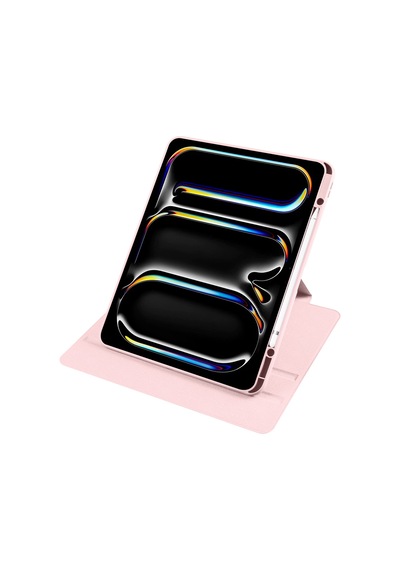 Apple Uyumlu iPad Pro 12.9 3./4./5./6. Nesil Kılıf Termik Kalem Bölmeli Dönebilen Standlı Kılıf 2018-2022